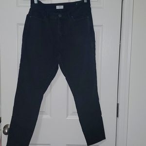 Loft Outlet Black Curvy Skinny jeans 12p